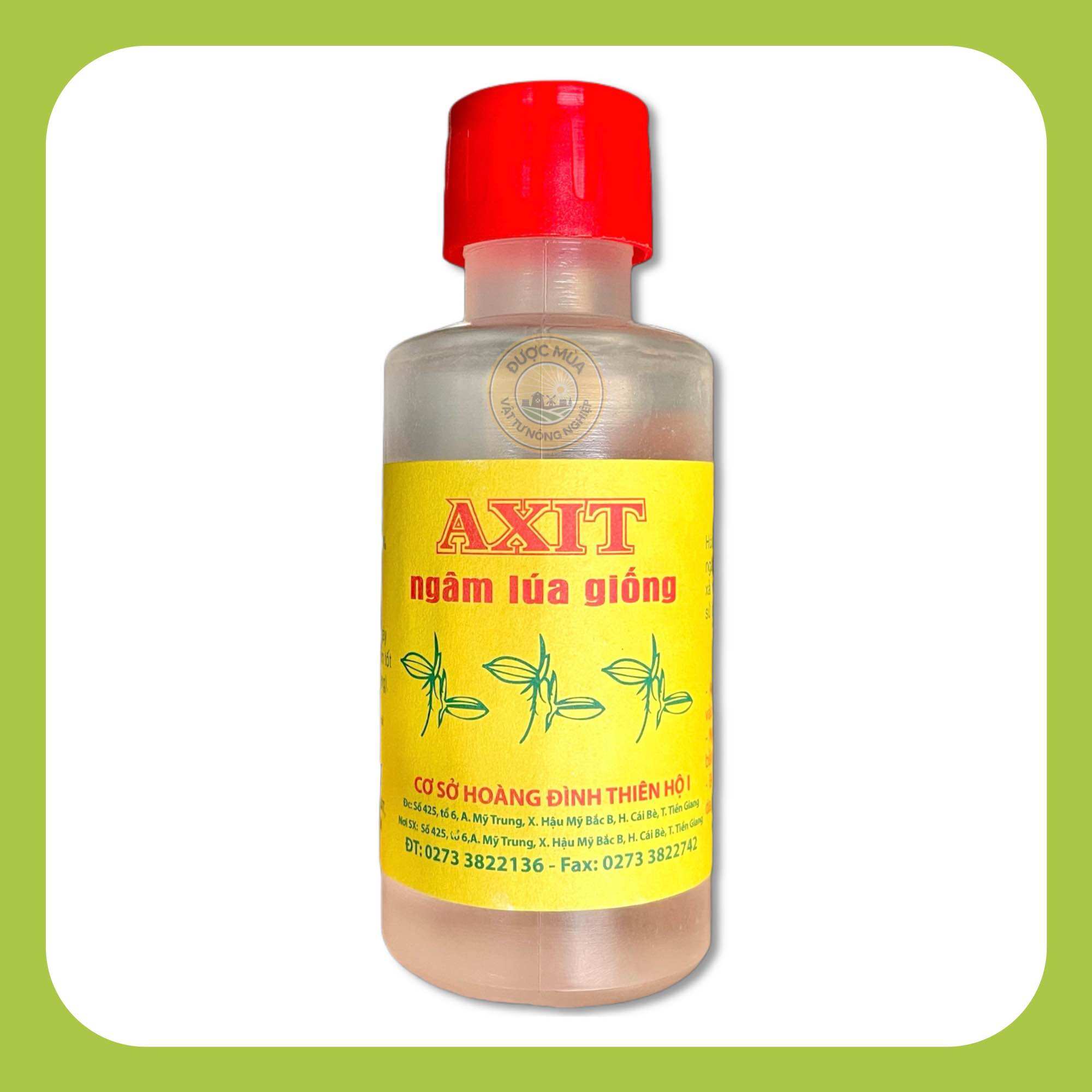 Axit ngâm lúa giống - 1 chai ngâm 100kg giống, ngâm trong 24-36 tiếng - vtnn được mùa