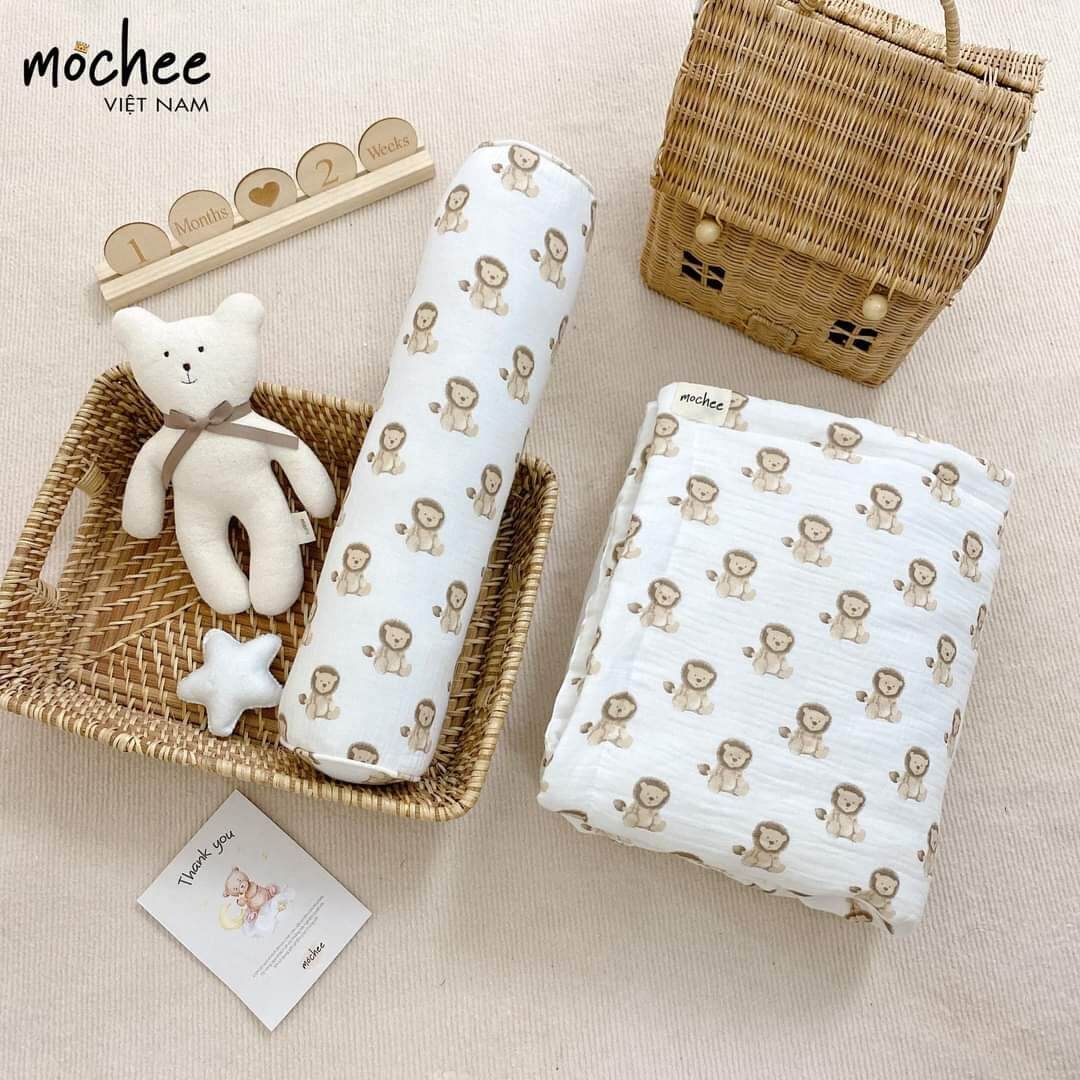 [CHÍNH HÃNG] Chăn trần bông MOCHEE cho bé