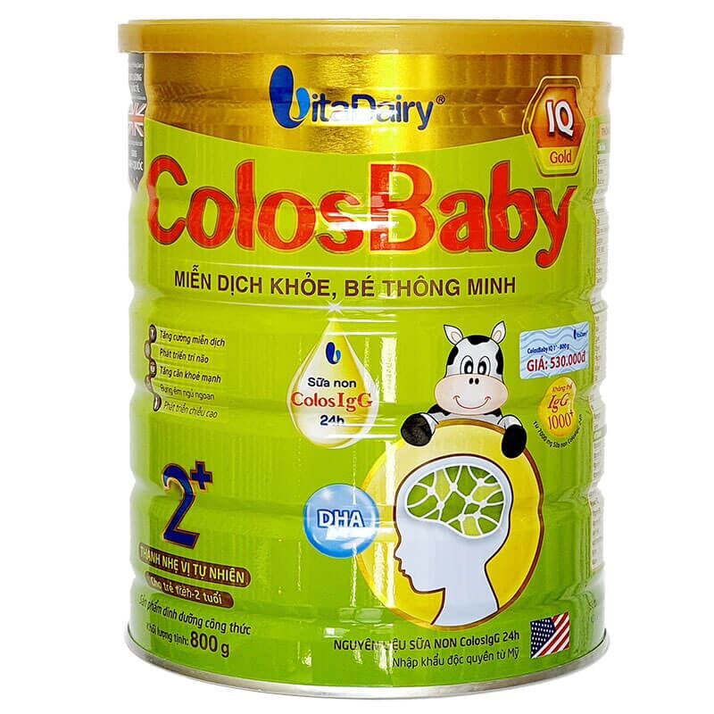 Sữa COLOSBABY IQ Gold 2+ 800gr  cho trẻ từ 2 tuổi