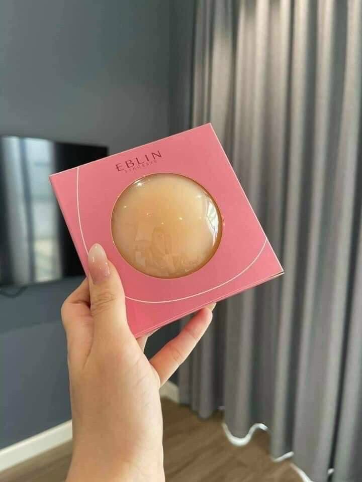 Miếng dán ngực silicon nhiệt tự thân EBLIN siêu mỏng không keo không bám bụi