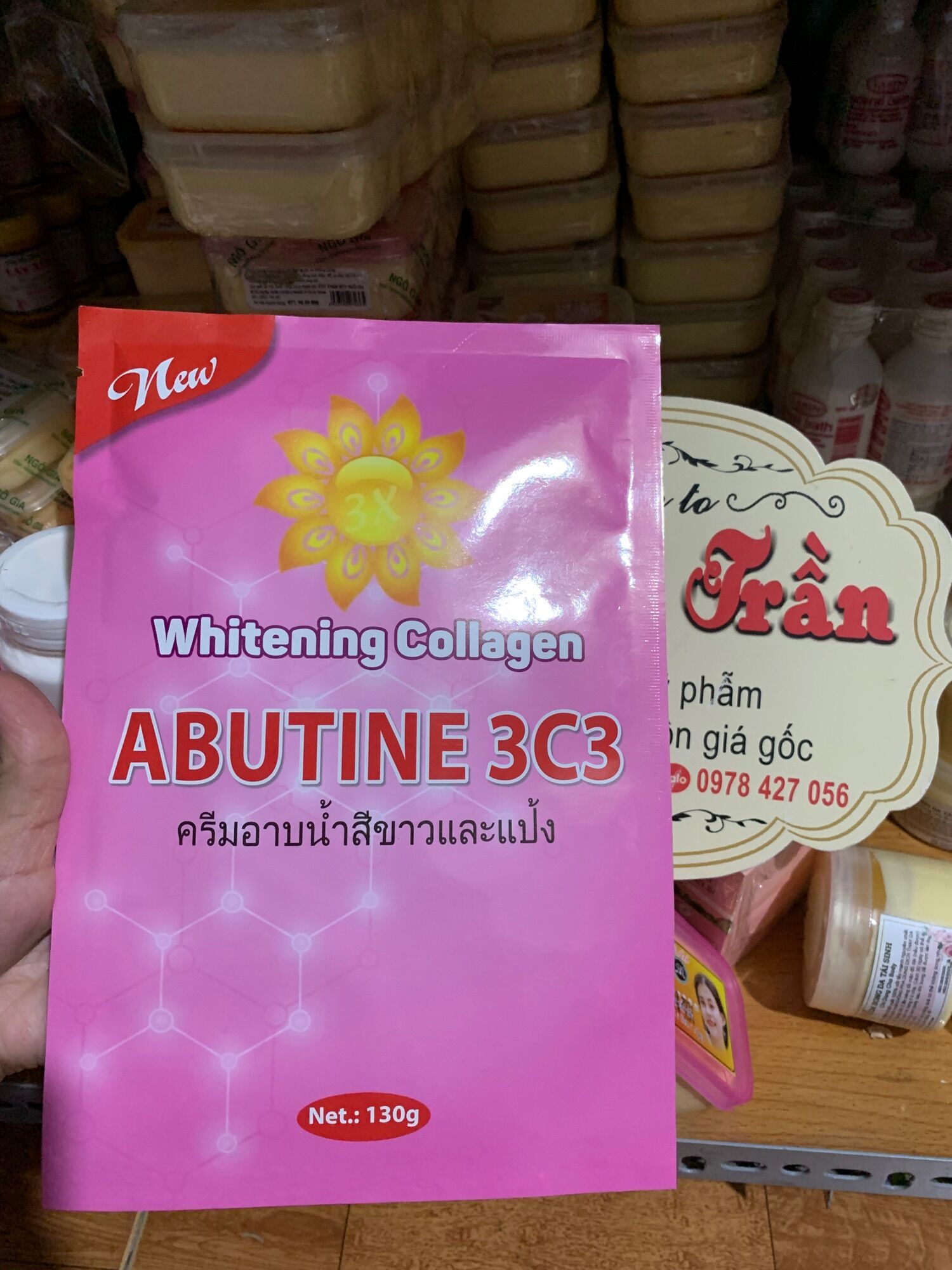 Tắm trắng da siêu trắng abutine 3c3 hồng thái lan