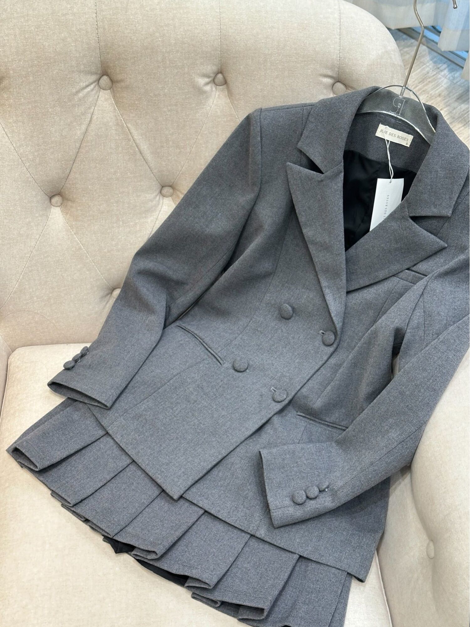 JOIE DES ROSES - Áo blazer Grey Jacket