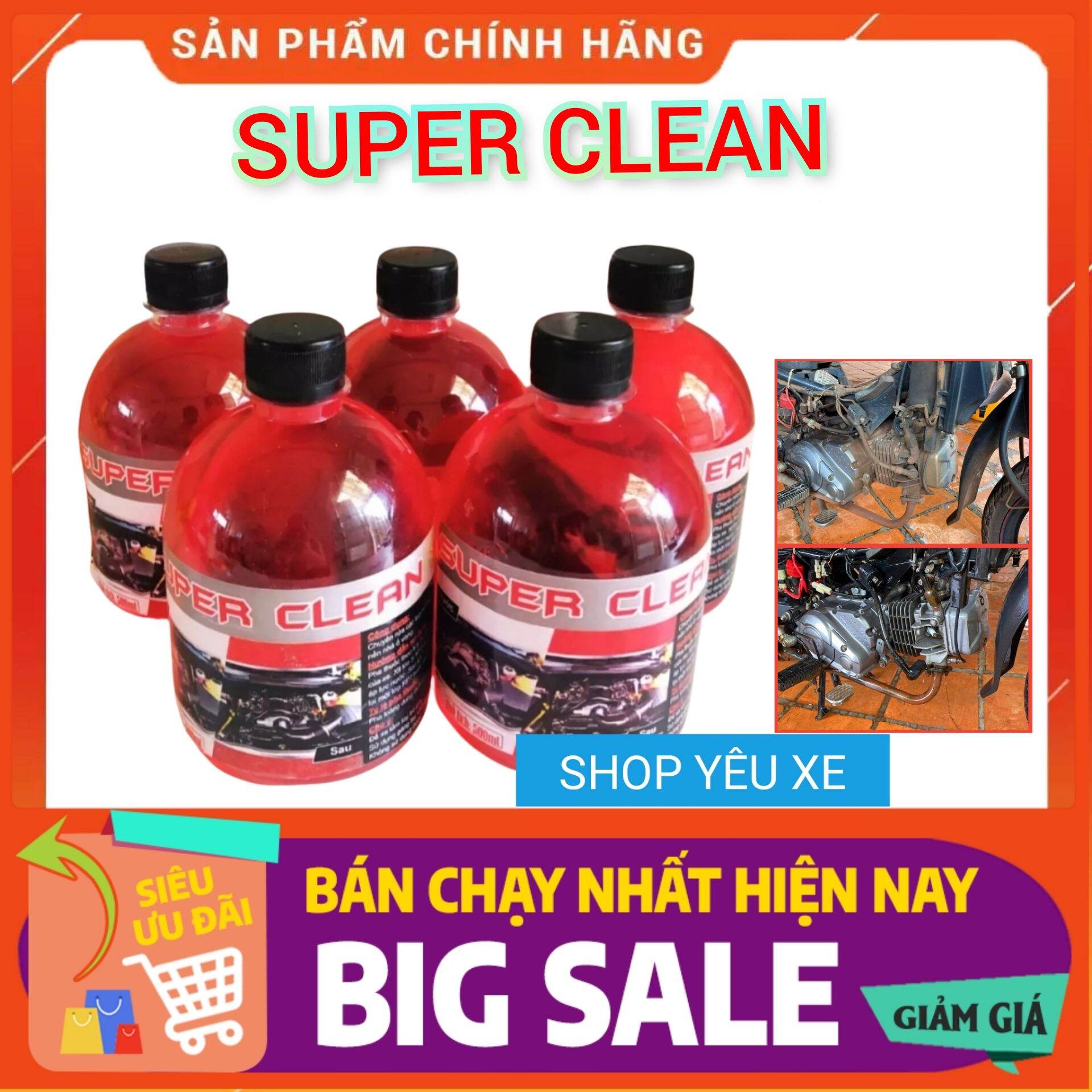 [TẶNG KÈM VÒI XỊT]DUNG DỊCH TẨY RỬA ĐẦU BÒ LỐC MÁY SIÊU MẠNH , TẨY RỬA ĐA NĂNG TRÊN MỌI VẬY LIÊU SUPER CLEAN