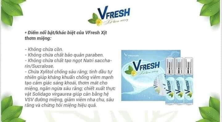 [HCM]VFresh - Xịt Thơm Miệng