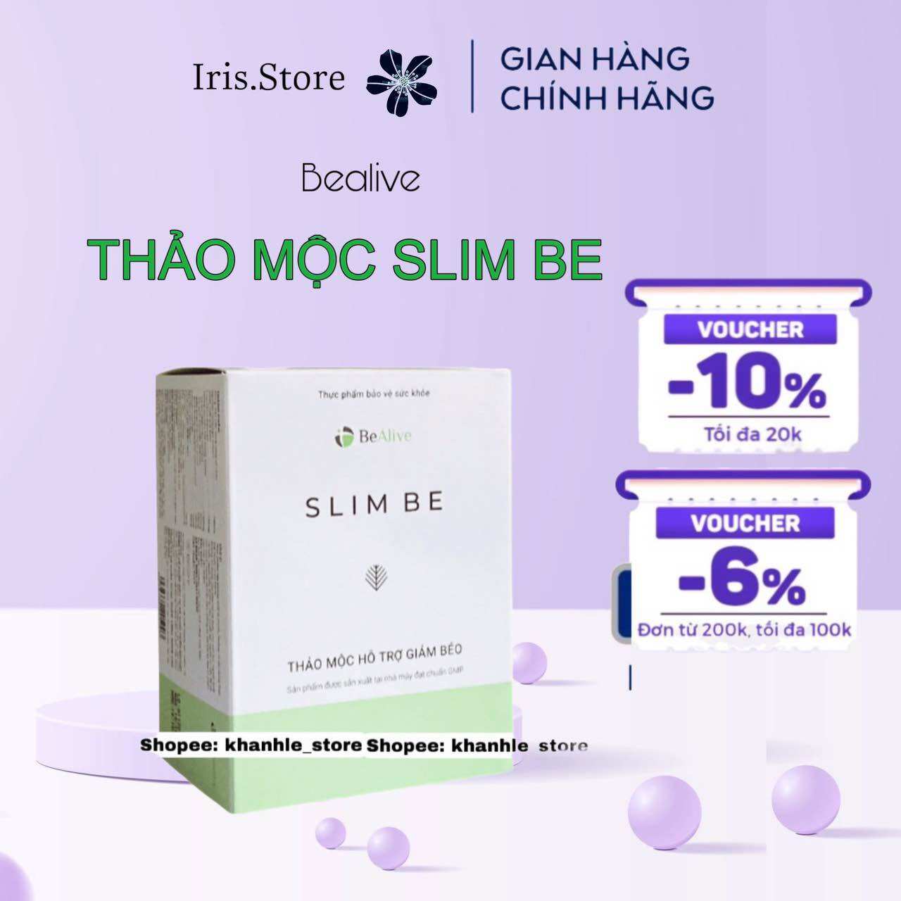 Giảm cân slim be của bealive giảm 2-3kg an toàn hiệu quả sau 15 ngày
