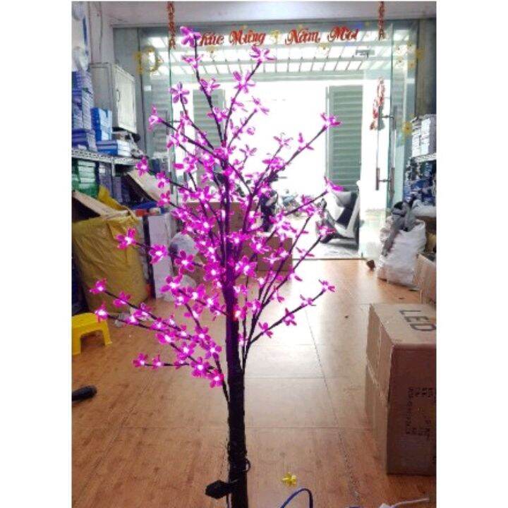 cây hoa đào có đèn led 1m2