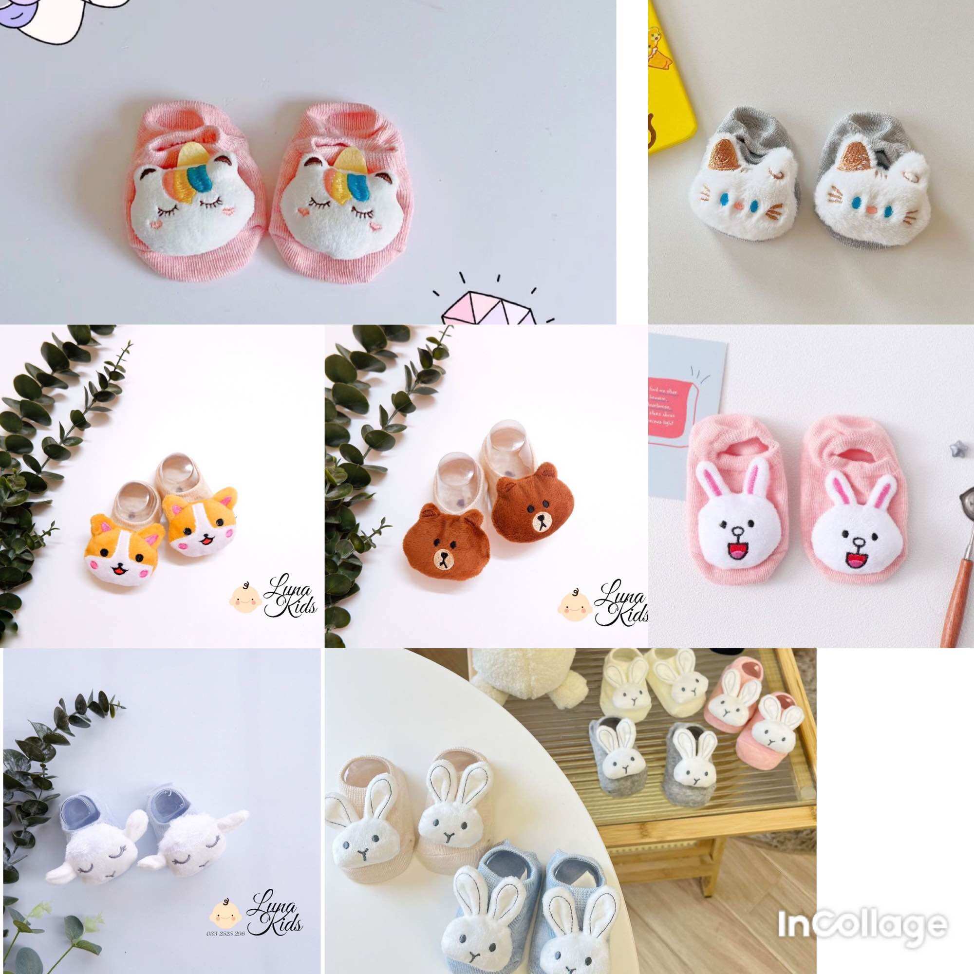Tất hình thú, vớ hình thú cho bé 0-20 tháng