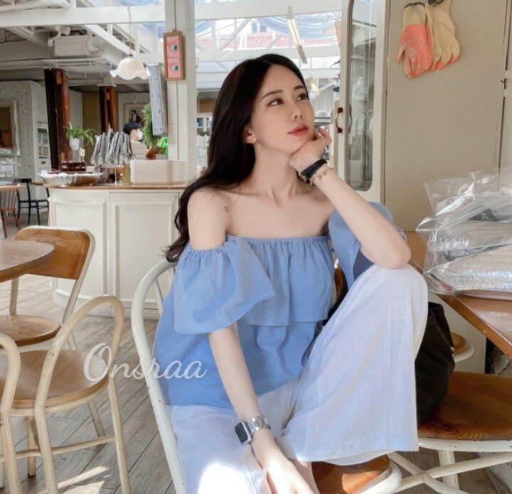 💯💔áo hở vai trần bồng bềnh đáng iu💯💔