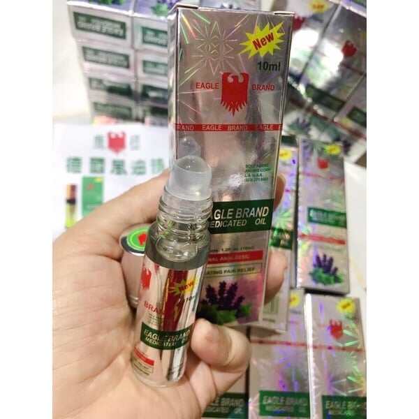 Dầu gió con ó trắng. dầu xanh dạng lăn chai 12ml