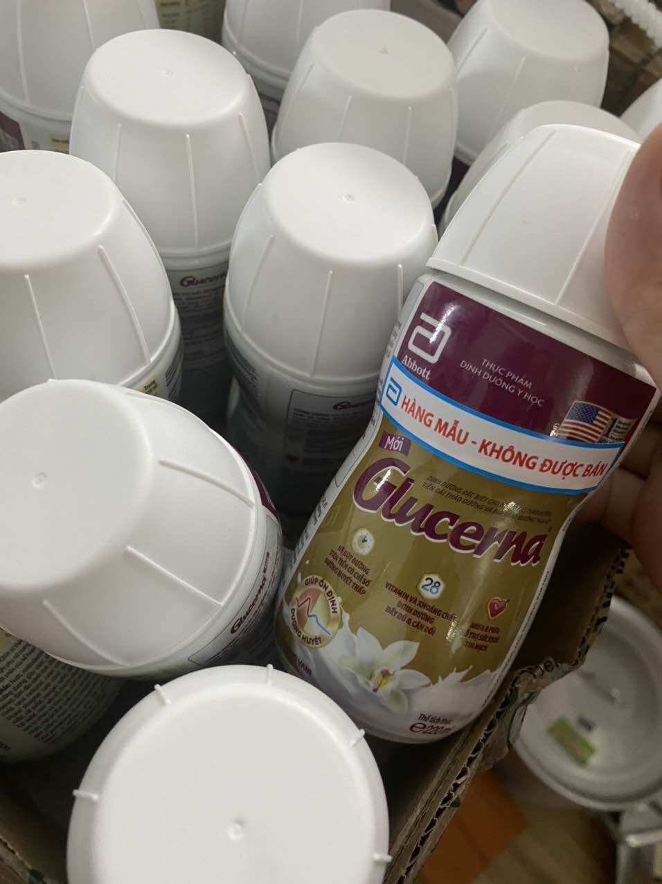1 thùng 30 chai sữa nước glucerna 220ml mẫu mới 5/2024