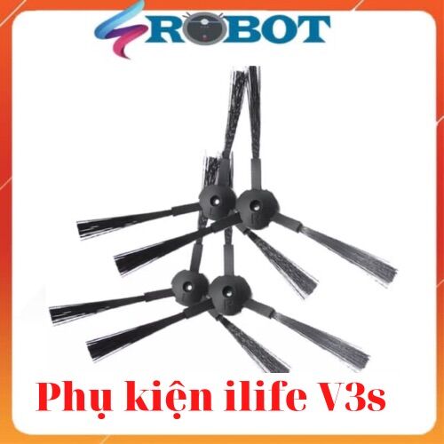 Phụ Kiện Thay Thế 2 cặp Chổi Cạnh Cho IlifeV3s V5s 3Spro Screen A4 A4S A6 5V Robot Quét
