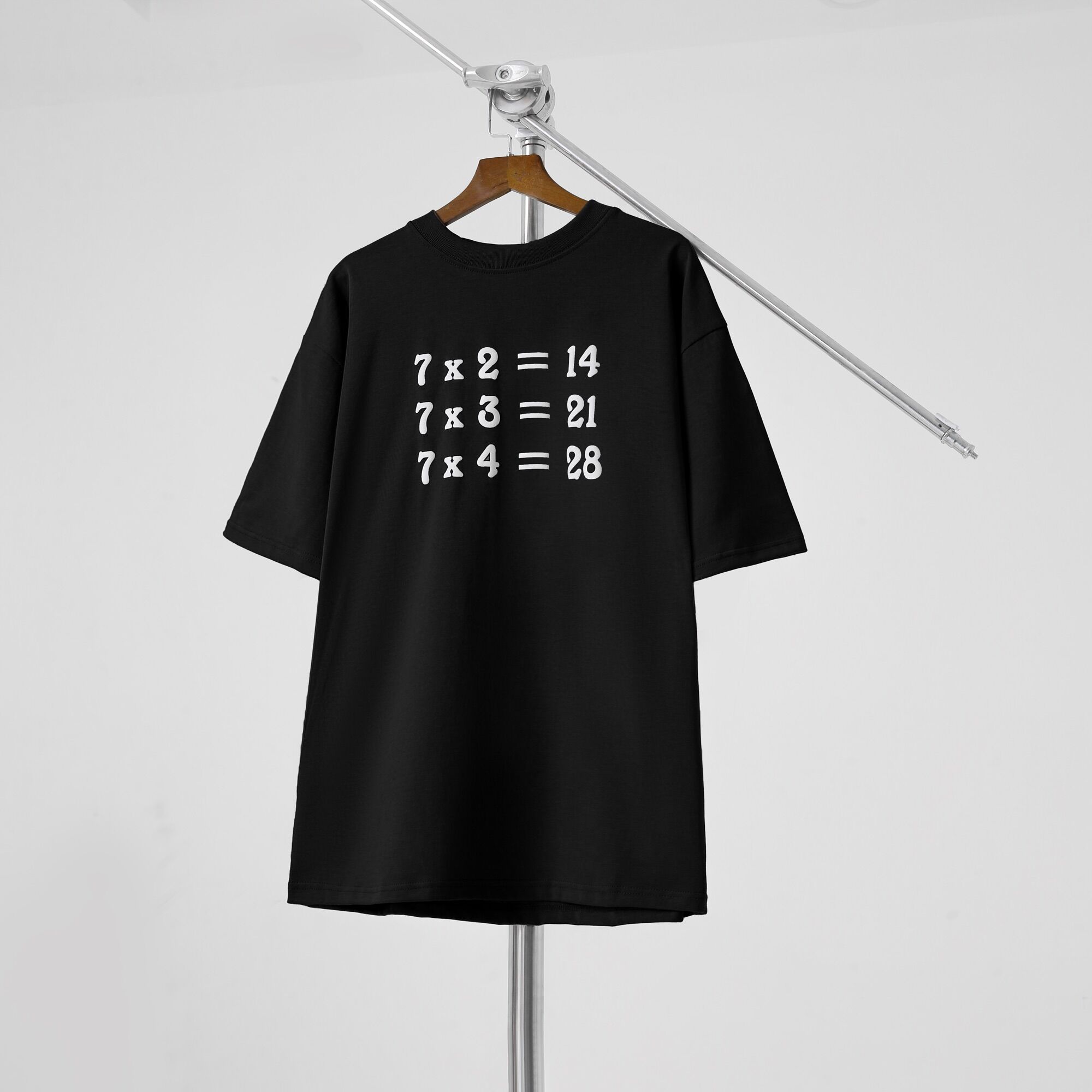Áo thun Cotton Multipliseven Black Tee