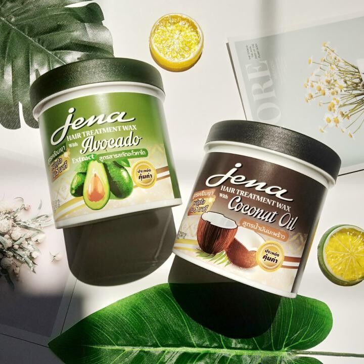 Kem ủ tóc dầu dừa và ủ tóc bơ Jena Thái Lan 500ml, phục hồi và bảo vệ tóc