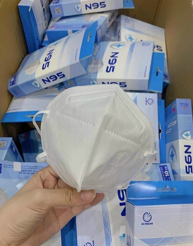Khẩu Trang N95 Cửu Long 6 Lớp ( 1 Hộp 10 cái )