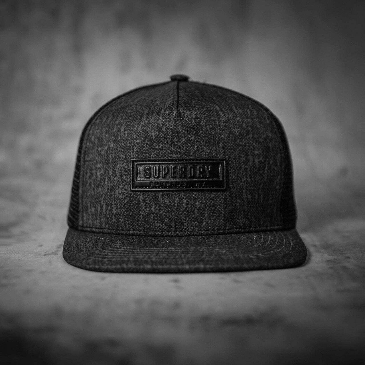 Mũ/nón snapback superdry - thời trang hiphop-đen