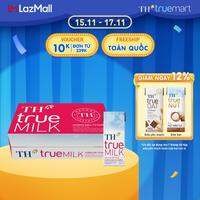 Thùng 48 hộp sữa tươi tiệt trùng TH true MILK hương dâu tự nhiên 180 ml (180 ml x 48)