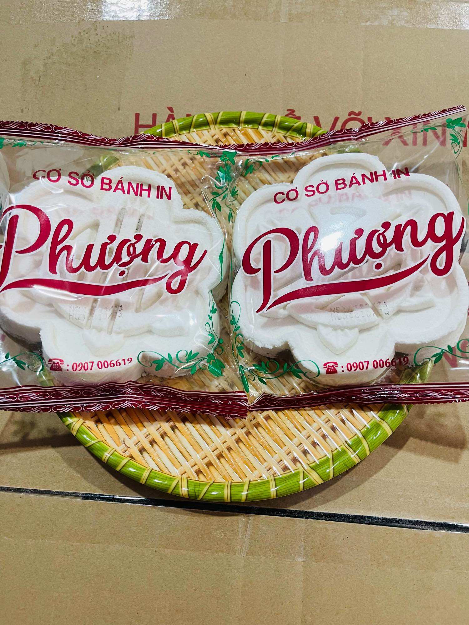 Bánh In Dừa Non Phượng Combo 5 Cái