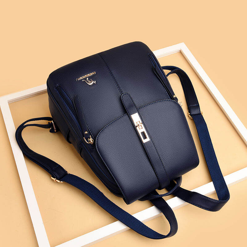 Ba Lô Da Mềm Ba Lô Hai Vai Sức Chứa Lớn Cho Nữ Túi Du Lịch Cho Nữ Thường Ngày Thời Trang Mẫu Mới Instagram Túi Nữ Da Thật