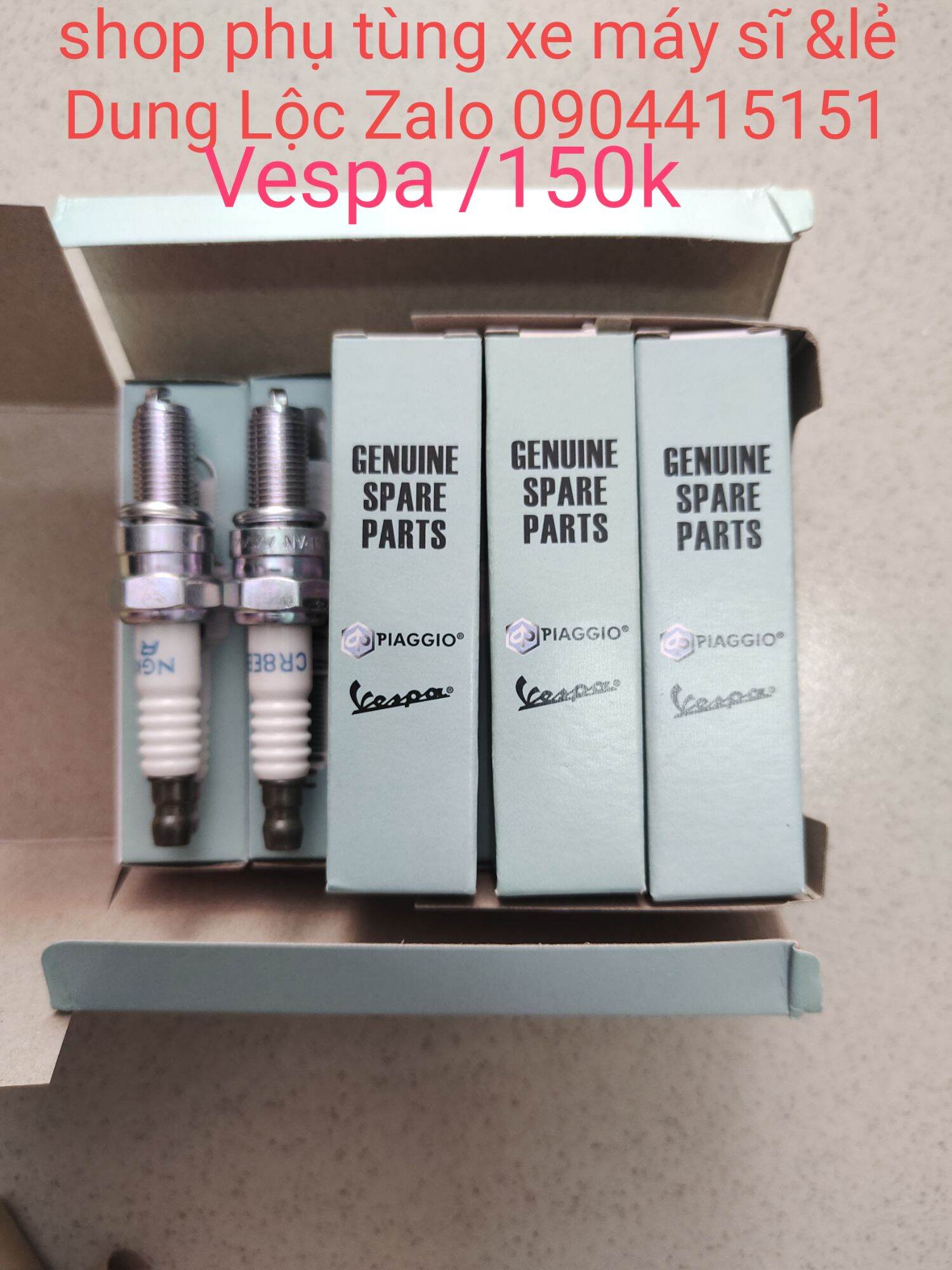Bugi dùng cho dòng xe tay ga vespa hàng zin chính hãng vespa.