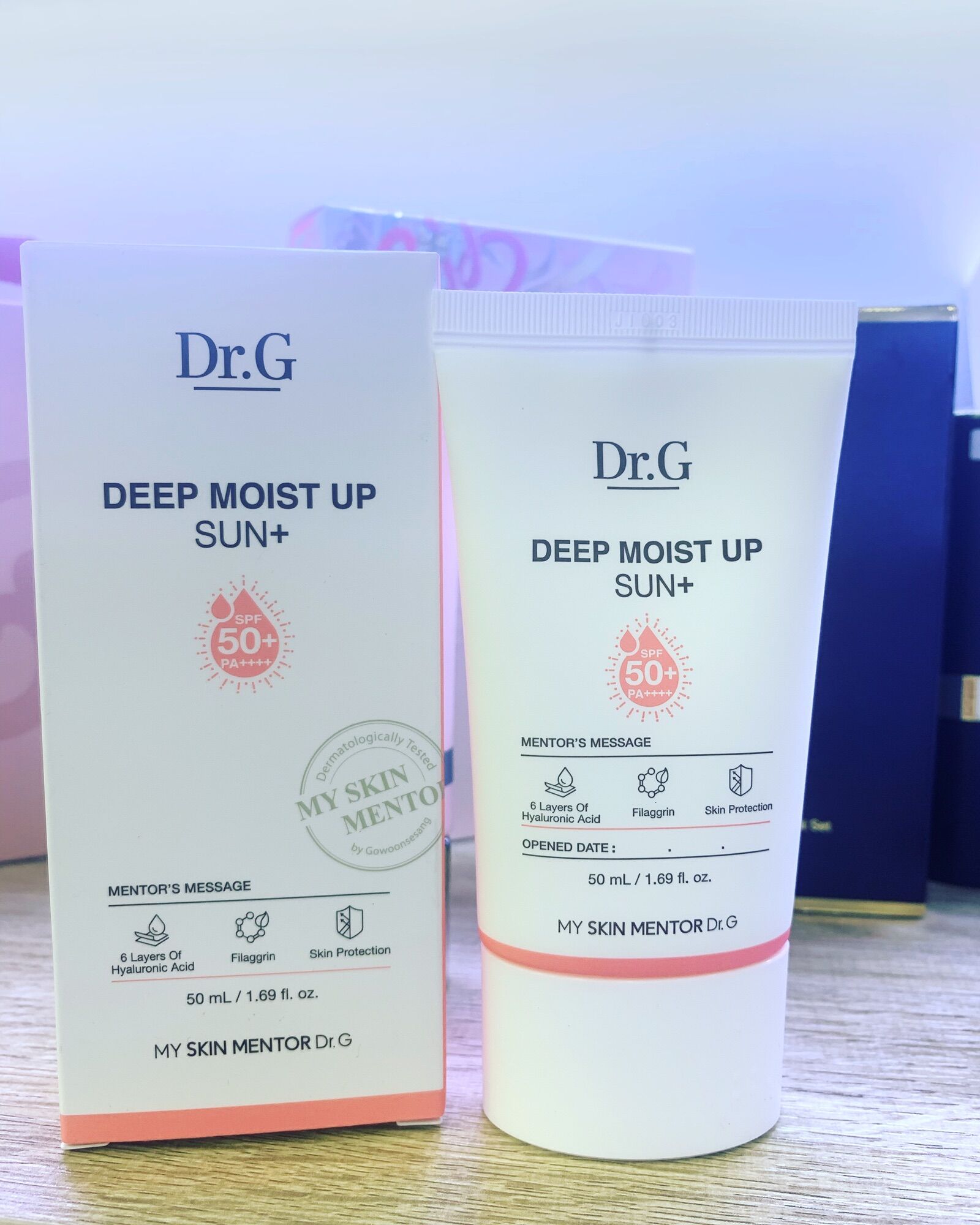 ☀️kem chống nắng dr.g moist up sun spf50+/pa+++