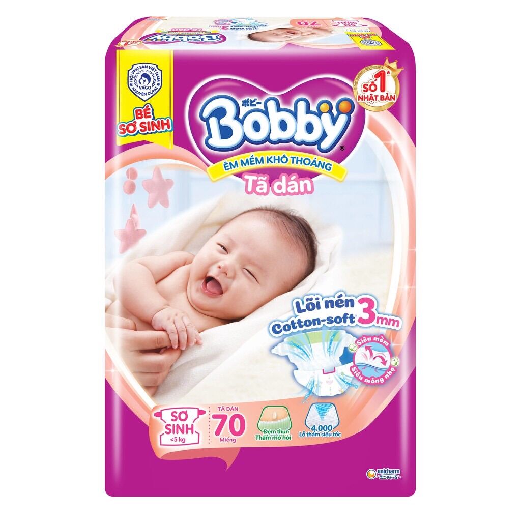 Tã dán bobby xs70 Date 2027