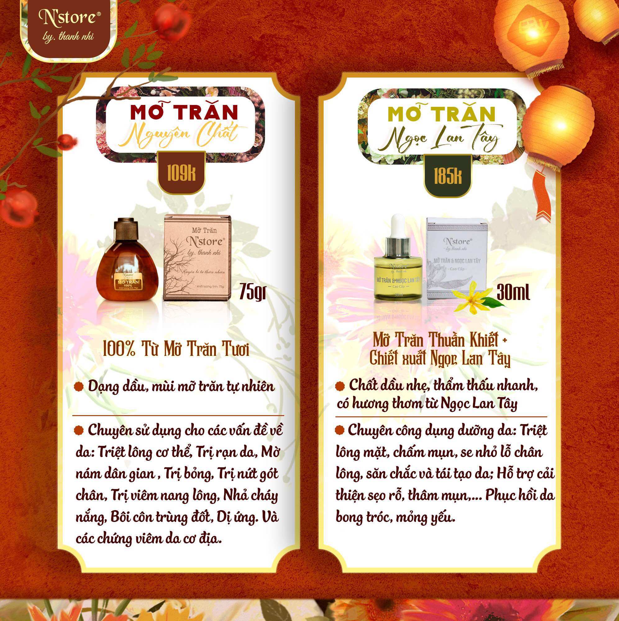 Combo Mỡ trăn nguyên chất, mỡ trăn Ngọc Lan Tây