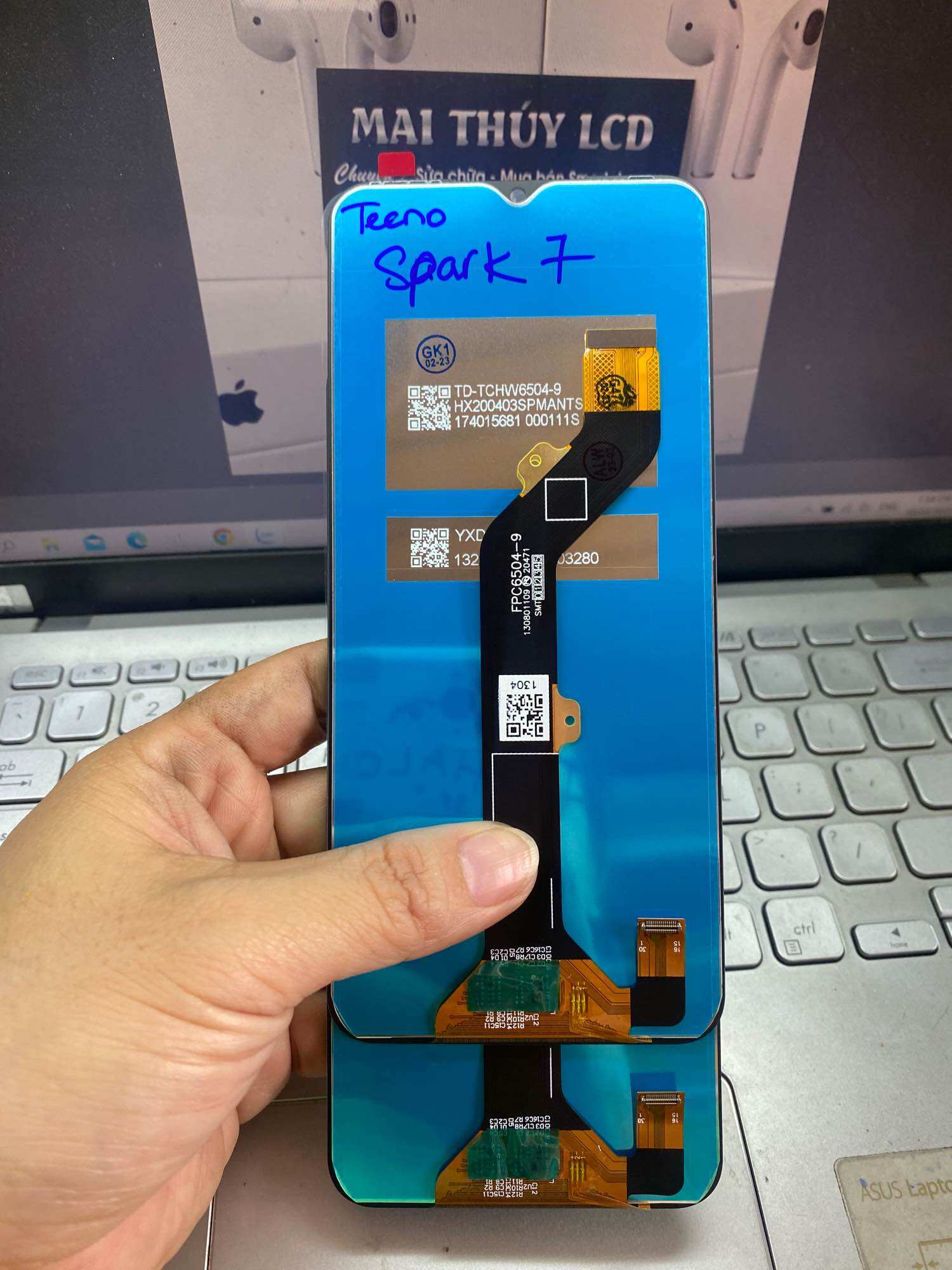 Màn hình tecno spark 7