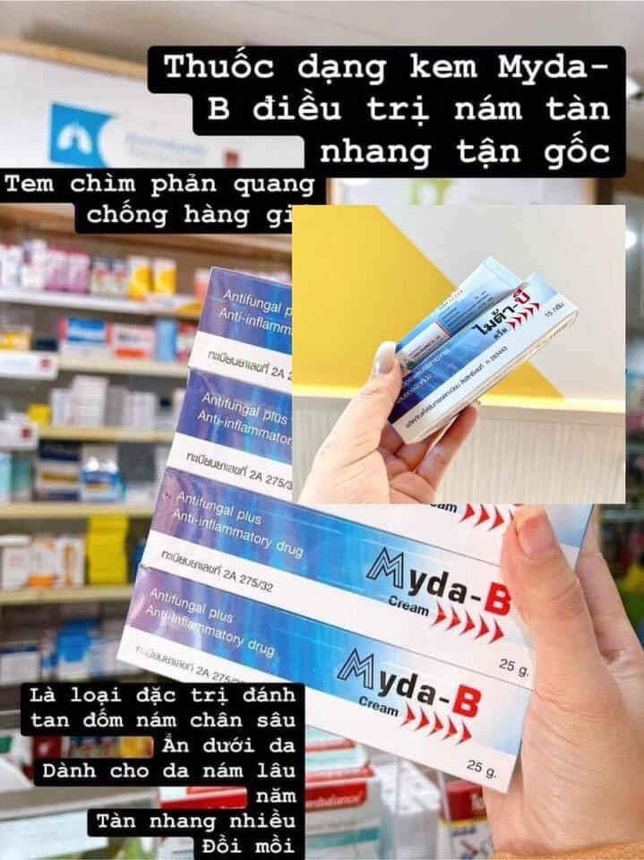 01 Túyp Kem Bôi Nám Myda-B Thái Lan
