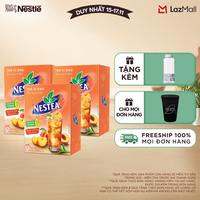 [ƯU ĐÃI THÁNG 11] Combo 3 gói Thực phẩm bổ sung Trà Vị Đào NESTEA hộp 12 gói x 12 g