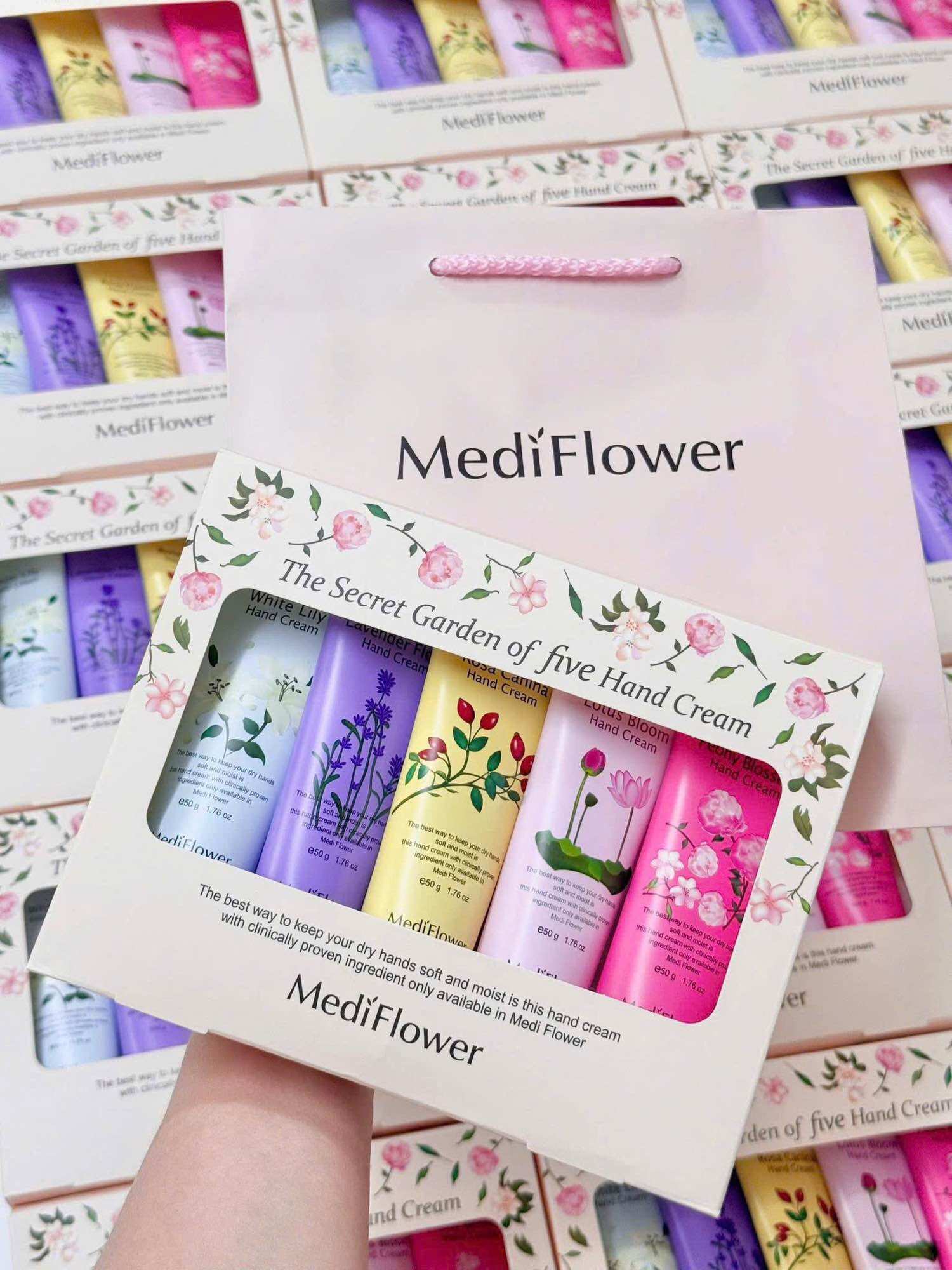 SÉT 5 TUÝP KEM TAY MEDIFLOWER HÀN QUỐC