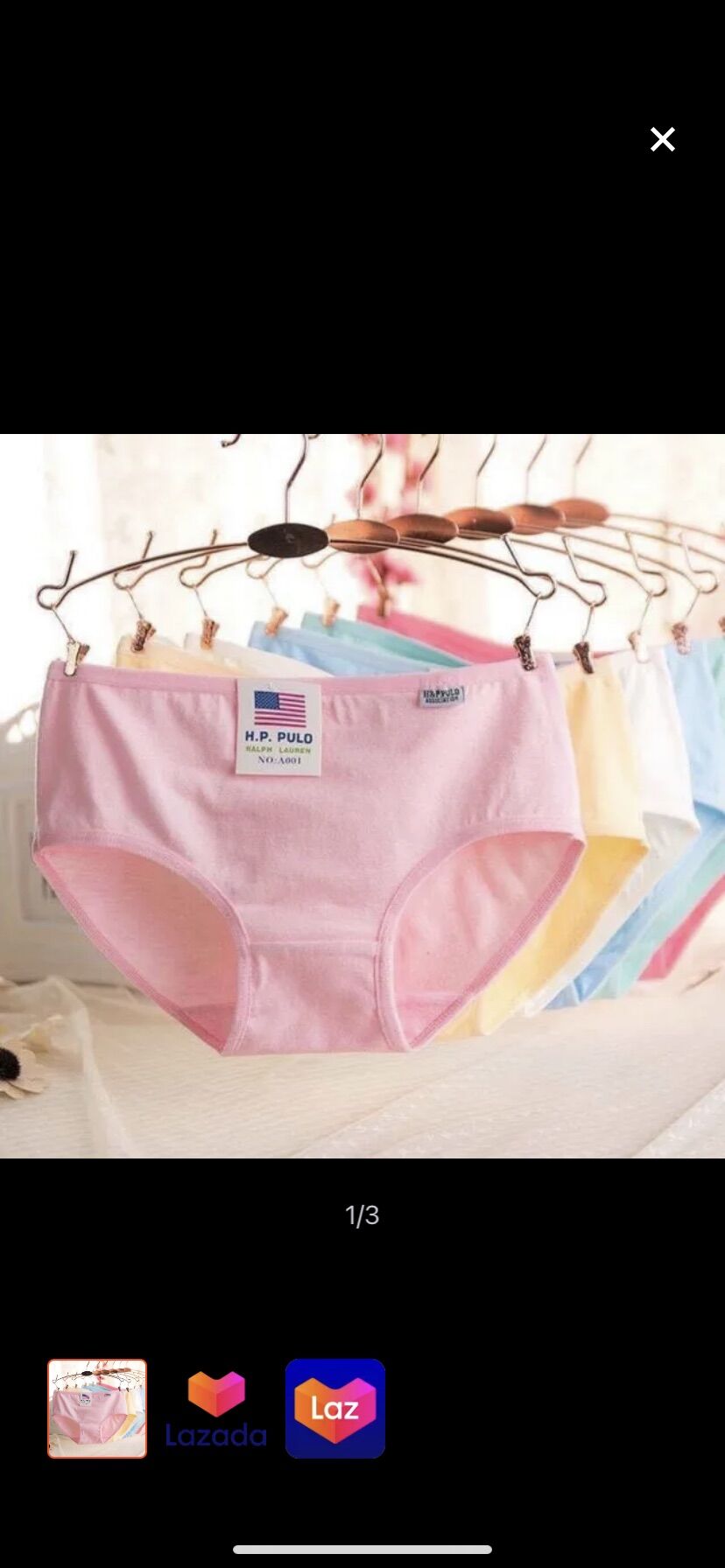Sét 5 quần lót nữ, quÀn lót cotton xuất mĩ kháng viêm