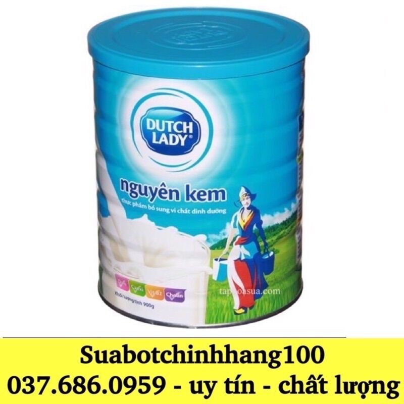 Sữa bột dutch lady nguyên kem lon 900g/ hộp giấy 400g