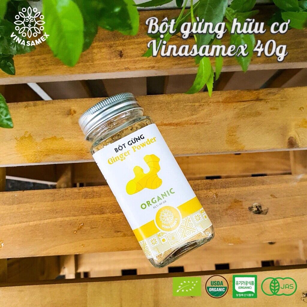 Bột gừng hữu cơ vinasamex 40g date 2023