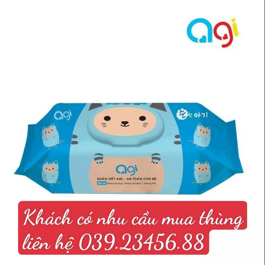 1 thùng 24 gói khăn ướt Agi 100 tờ không mùi. Tặng kèm 1 gói letgreen 10 tờ. Cam kết hàng chính hãng.