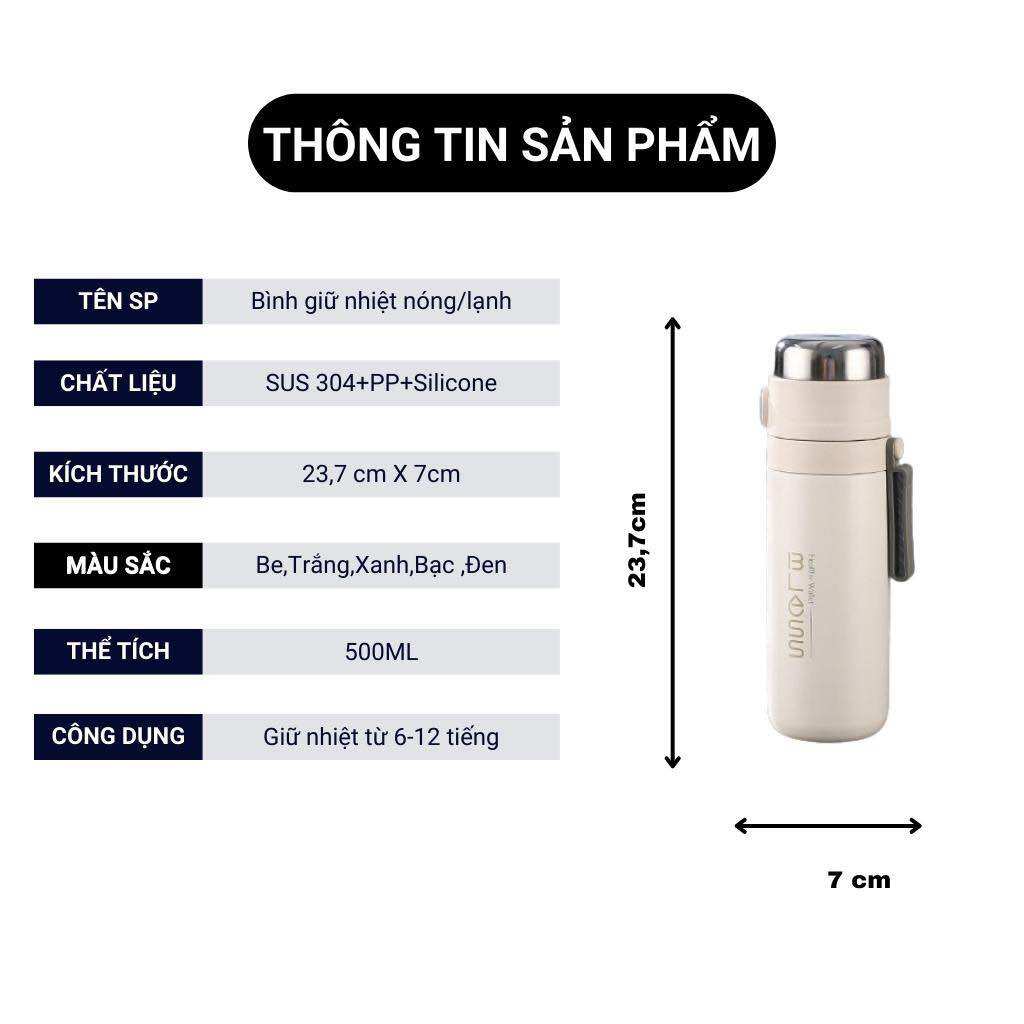 Bình Giữ Nhiệt Inox Bless 500ml