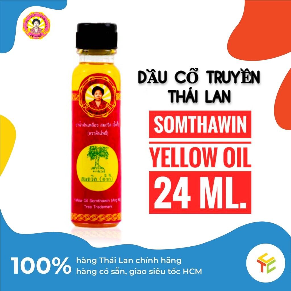 Dầu vàng Somthawin Angkee Thái Lan 24ml