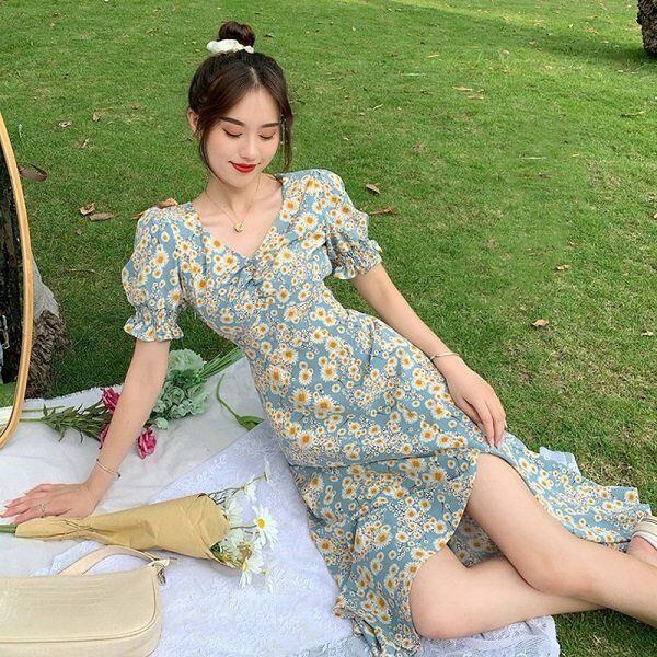 Váy hoa hàn quốc nữ hàng si đẹp