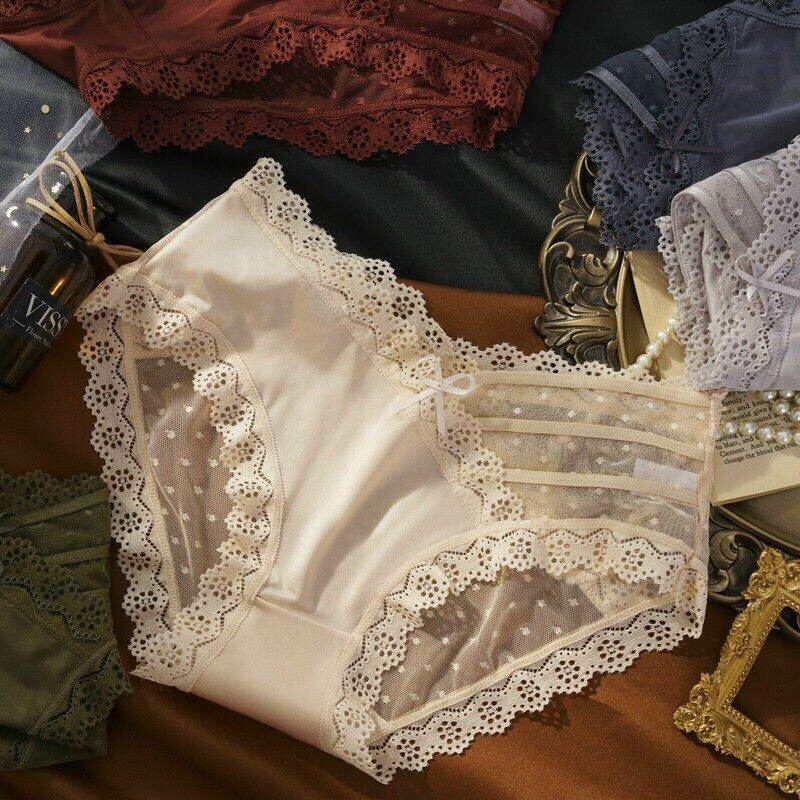 Quần lót ren lụa tạo kiểu siêu đẹp - set 5 quần