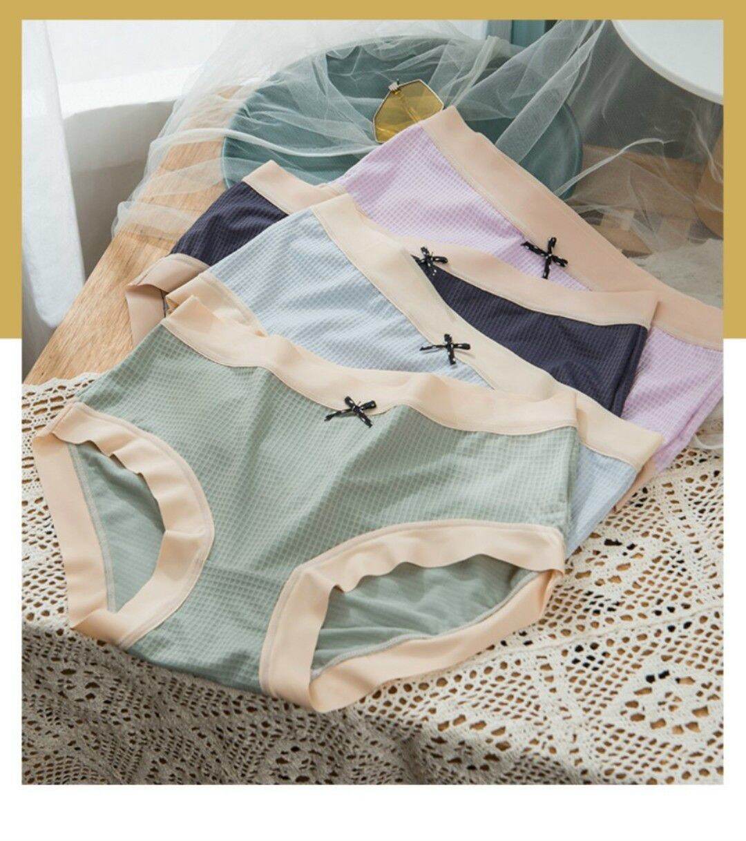 Quần lót cotton viền su- quần lót cao cấp- quần lót mẫu mới siêu đẹp