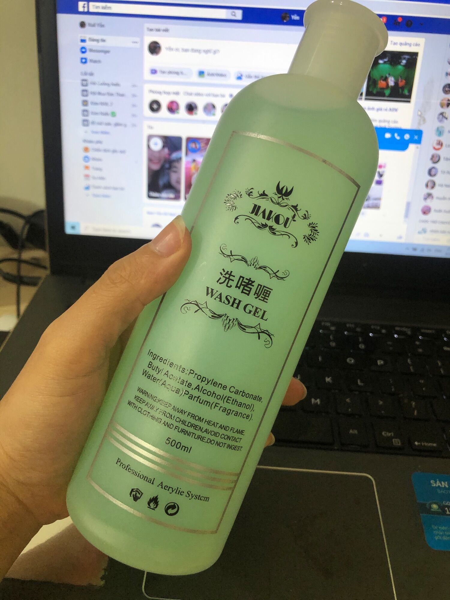 nước lau gel sina mini