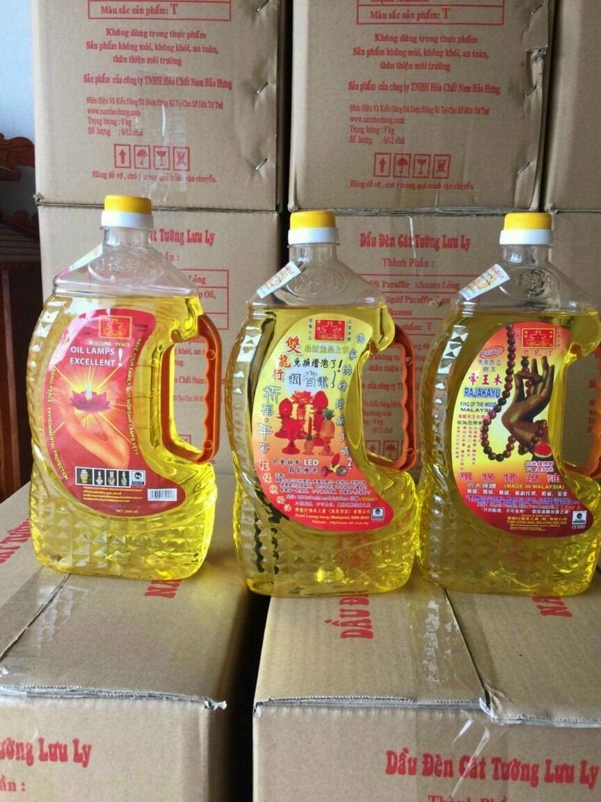 Combo 6 chai dâù cát tường lưu ly vàng, trắng, đỏ