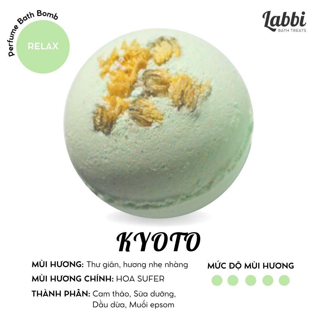 KYOTO [Labbi] Bath bomb / Viên sủi bồn tắm / Bom tắm / Viên thả bồn tắm
