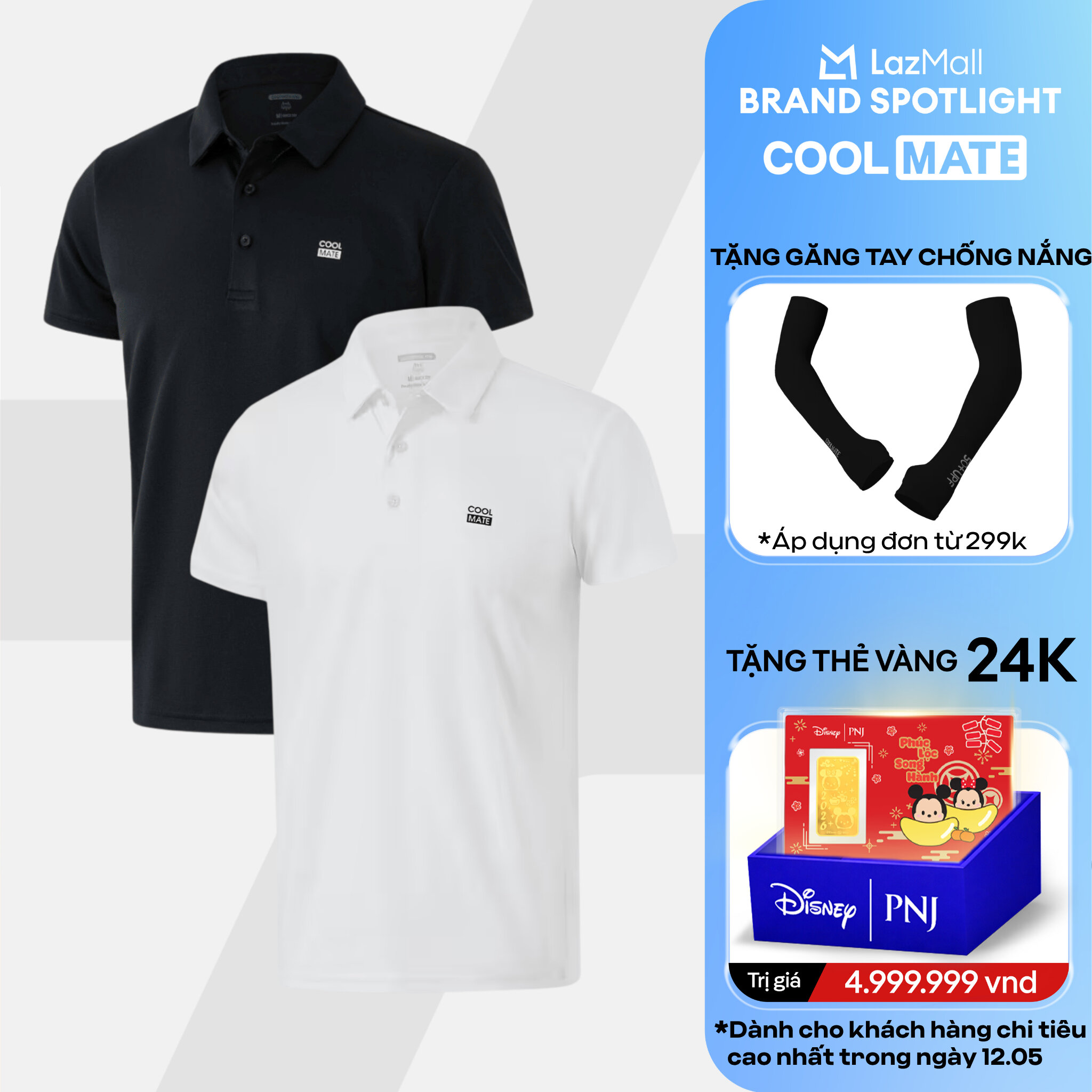 [DUY NHẤT 12.05 TẶNG QUÀ ĐƠN TỪ 299K]Combo 2 Áo Polo thể thao nam ProMax-S1 thoáng khí, thấm hút, nhanh khô Logo Coolmate