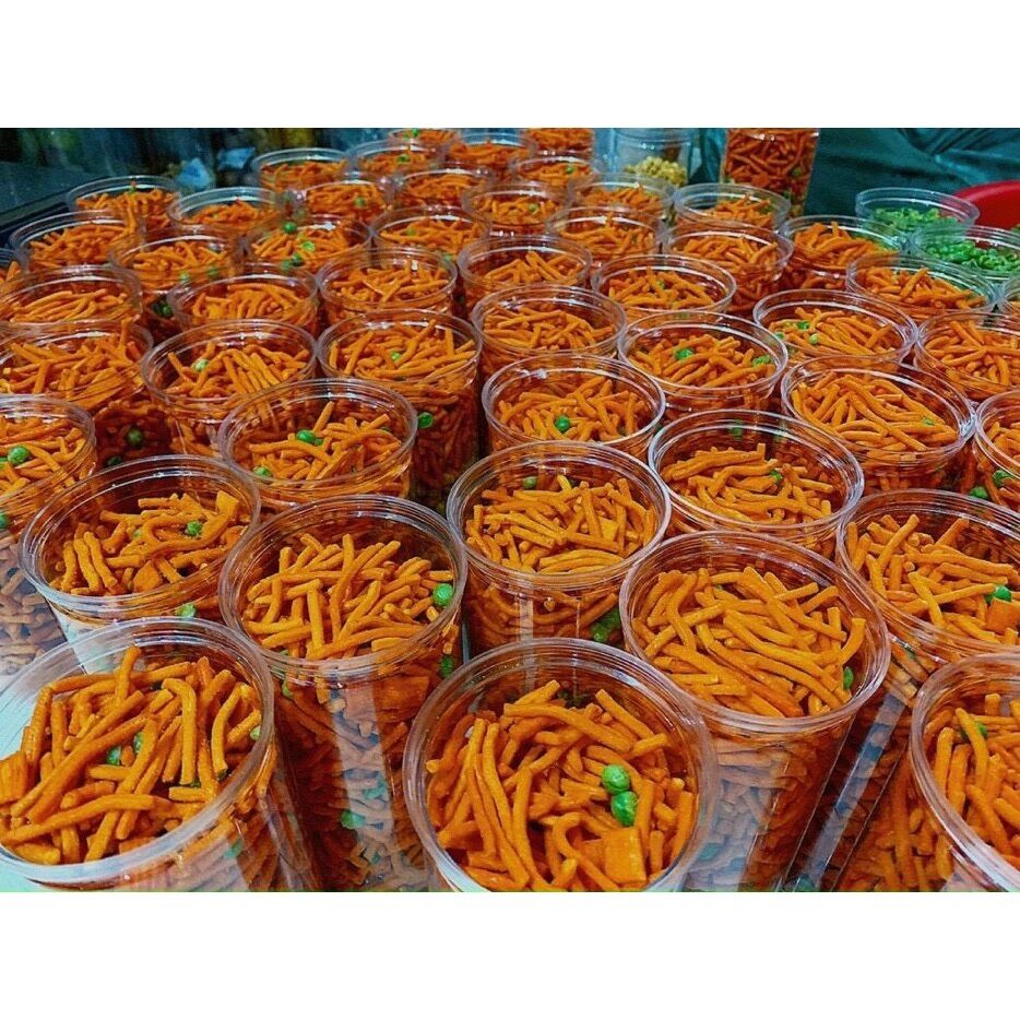 Bim bim que đậu hà lan hủ 500g