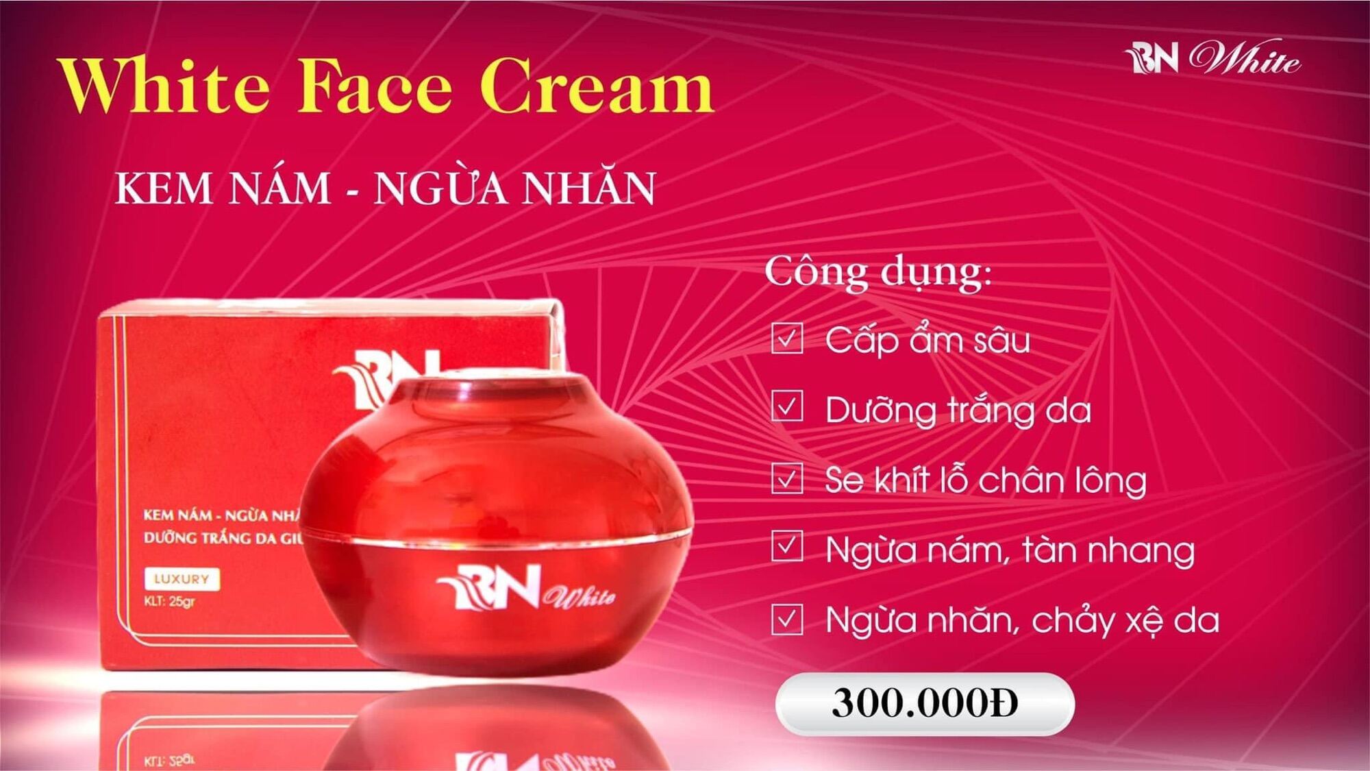 Kem Face Bn White Mẫu Mới Chuyên Về Nám Tàn Nhang