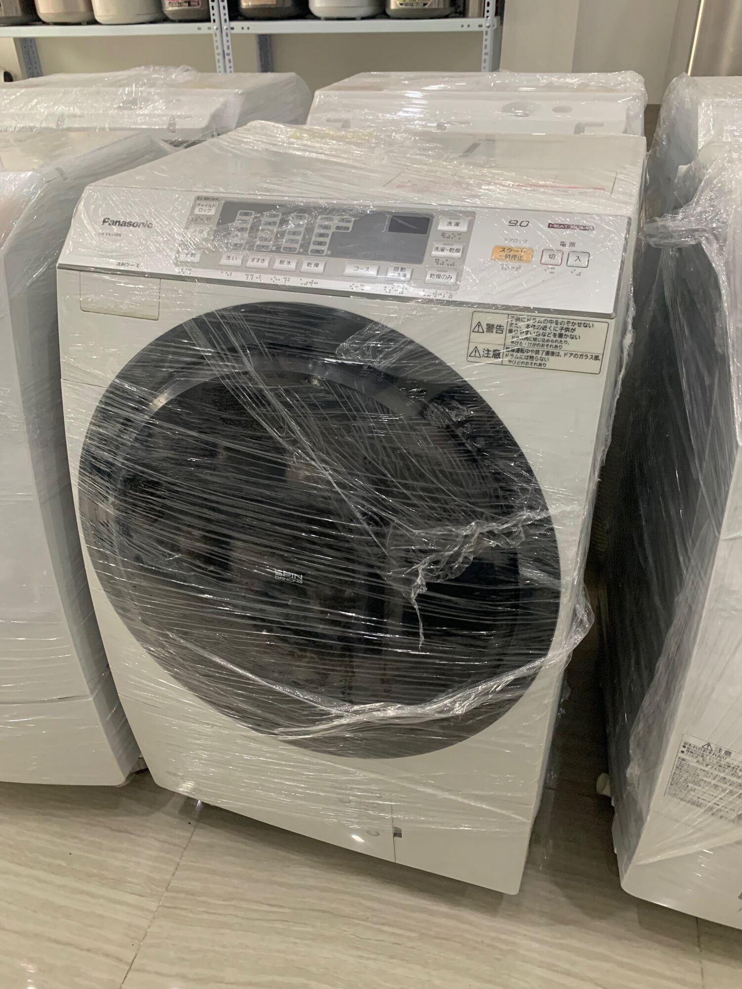 Máy giặt , sấy quần áo panasonic nội địa nhật NA-VX3300 . Giặt 9kg sấy 6kg