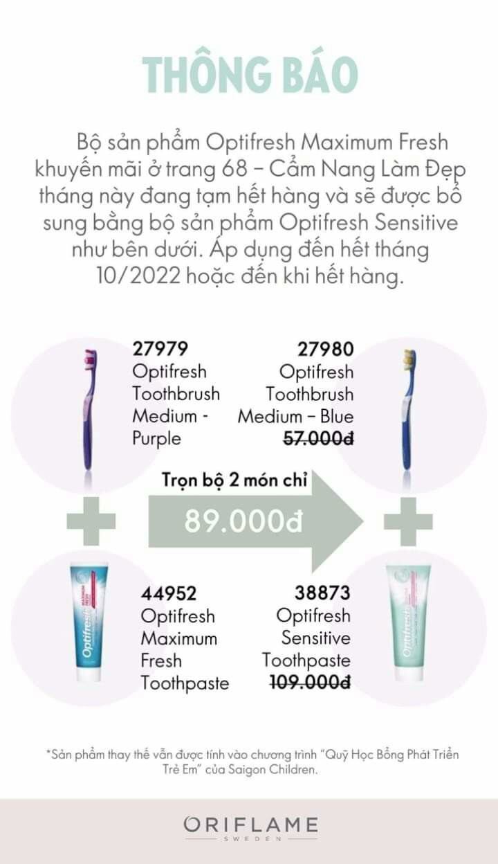 Combo kem đánh răng thơm tho 44952 và bàn chải