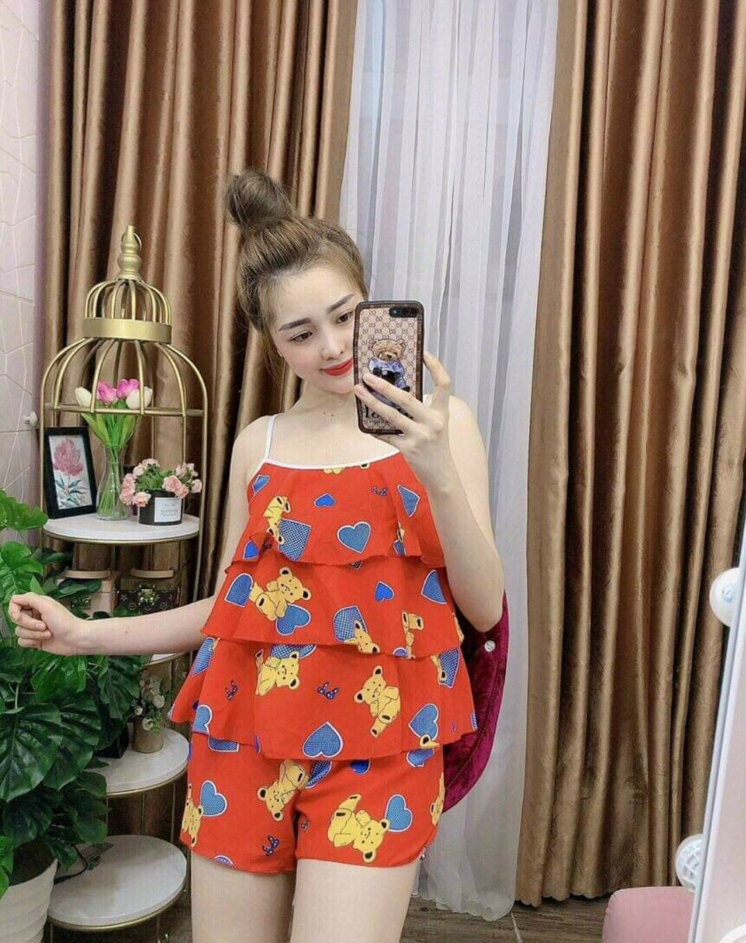 [FREESHIP]Set bộ tầng lụa mặc nhà cho nữ giá rẻ - A02