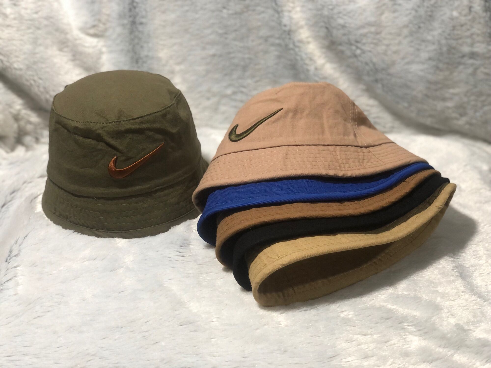 Mũ bucket viền vành thêu logo nổi NK _ Mũ bucket nam nữ