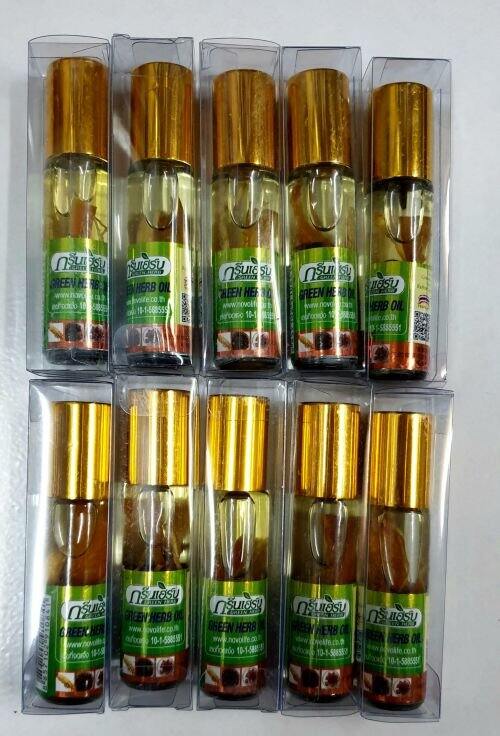 Dầu gió nhân sâm green herb oil thái lan 8ml